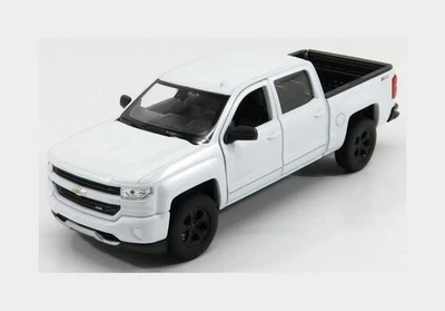 1:24 WELLY Chevrolet Silverado Double Cabine Pick-Up 2017 White WE24083W - Immagine 1 di 2