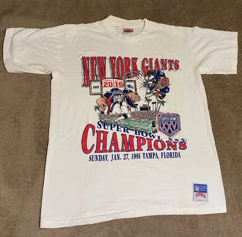 Camisa caricatura vintage New York Giants Salem Sportswear AN55619 - Imagem 1 de 1