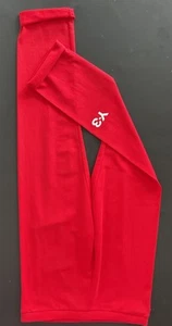 YOHJI YAMAMOTO Y-3 RED LEGGING 8 YEAR COTTON BLEND NWT - Picture 1 of 7