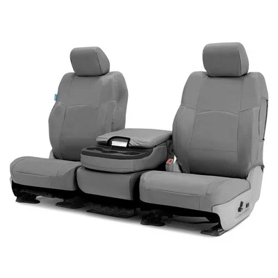 For Ford F-150 05-08 Cordura Ballistic 1st Row Charcoal Gray Custom Seat Covers - Image 1 of 4