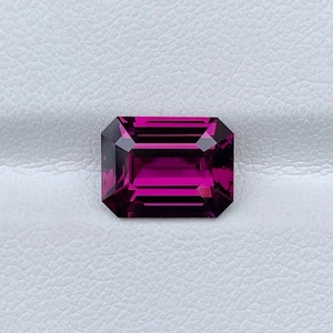 Natural Certified Royal Purple Garnet 5.03ct Emerald Cut Gem • Rare Find - Picture 1 of 10