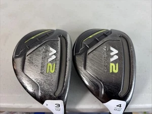 Set TaylorMade 2017 19° & 22° Hybrids 3 & 4 REAX Graphite Stiff (3391) - Picture 1 of 10