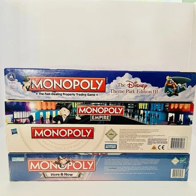 Board Game Lot Monopoly Disney 3D, Revolution, Here & Now, Empire Gold Edition - Image 1 of 4