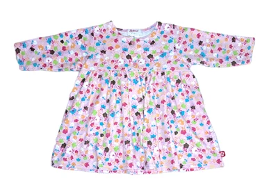 Девочек ZUTANO розовый хлопок вязаный бутик платье 6 12 месяцев длинным рукавом осени листья - Изображение 1 из 3