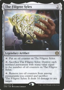 MTG The Filigree Sylex (227) *Sin Lámina* Base Rara Phyrexia Todo Será Uno MT/NM - Imagen 1 de 2