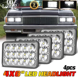 4PCS 4x6" LED Headlight Hi/Lo Sealed Beam IP68 For 77-1986 Chevrolet Caprice DOT - Picture 1 of 12