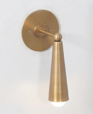 Italian Stilnovo Brass Wall Lamp – Mid Century Gold LELO Wall Sconce - Image 1 of 3