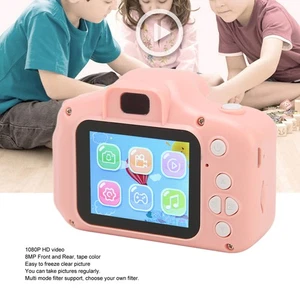 ~Kids Digital Camera Multi Mode Filter Front Rear 8MP 1080P HD Video Cute Toddl - Picture 1 of 12
