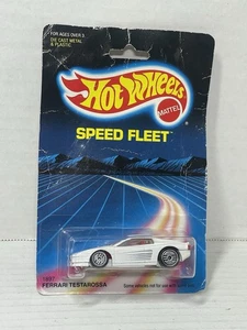 NIP 1986 Hot Wheels Speed Fleet Ferrari Testarossa White 1897 - Foto 1 di 4