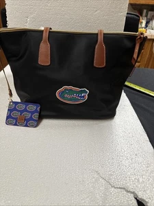 Women's Dooney & Bourke Florida Gators Camden Sport Tote Bag Black & Brown - Picture 1 of 12