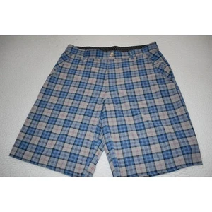 Pantalones Cortos de Golf Lululemon Para Hombre Talla 34 Elastizados Frente Plano Rendimiento Gris Azul - Imagen 1 de 8