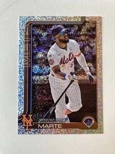 2025 Topps Series 1 Sand Glitter - #173 Starling Marte Mets - Picture 1 of 2