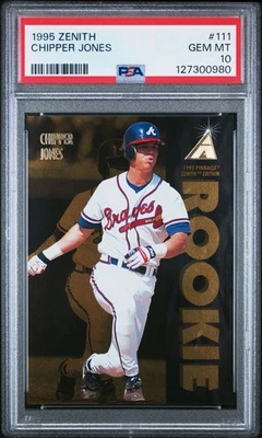 1995 ZENITH #111 CHIPPER JONES PSA 10 - Image 1 of 2
