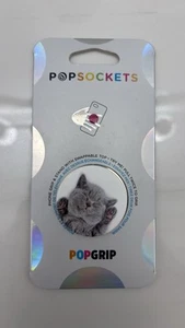 Popsockets Cute Kitten Cat Kitty Swap Top Phone Holder Grip Pop Socket - Picture 1 of 3