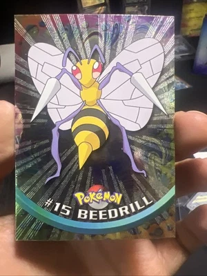 Pokémon Topps 2000 - #15 Beedrill serie de televisión/animación segunda impresión holográfica Foto 1 de 3