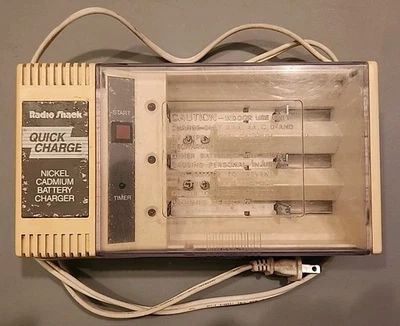 Battery Charger ~ RADIO SHACK ~ Quick Charge ~ Nickel-Cadmium # 23-233  - Image 1 of 4