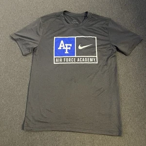 Air Force Falcons Shirt Men Medium Black Nike Dri Fit Academy NCAA  - Picture 1 of 5