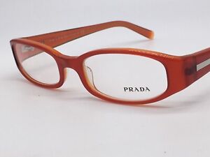 PRADA Eyeglasses Pr 05 E Red Cat Eye Super Classic Design Logo 51-18 Small