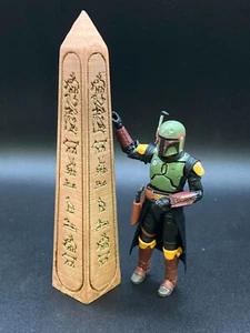 CUSTOM OBELISK STAR WARS EGYPTIAN for 3.75 " FIGURE GI JOE DIORAMA DISPLAY (D73) - Picture 1 of 1