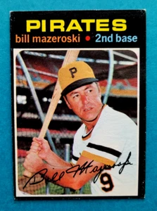 1971 Topps #110 Bill Mazeroski Pittsburgh Pirates HOF Baseball Card EX/VG - Picture 1 of 2