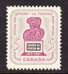 CANADA NO 470, VOTES FOR WOMEN, WOMAN AND BALLOT BOX,  MINT NH - Picture 1 of 1