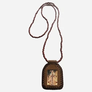 SANTISIMA MUERTE ESCAPULARIO - Collar Escapulario Santa Muerte Collar Santa Muerte - Imagen 1 de 2