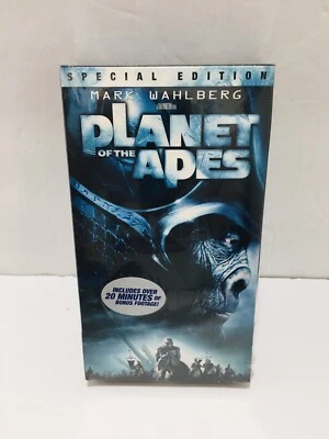Vtg Planet Of The Apes VHS Tape Movie Mark Wahlberg Sealed Special Edition 2001 - Image 1 of 4
