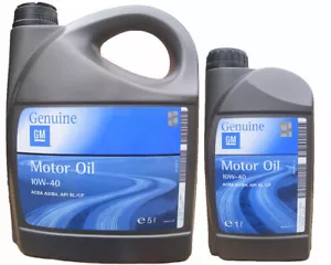 5 LT OLIO MOTORE ORIGINALE OPEL GM 10W40 PER MOTORI BENZINA E DIESEL - Foto 1 di 1