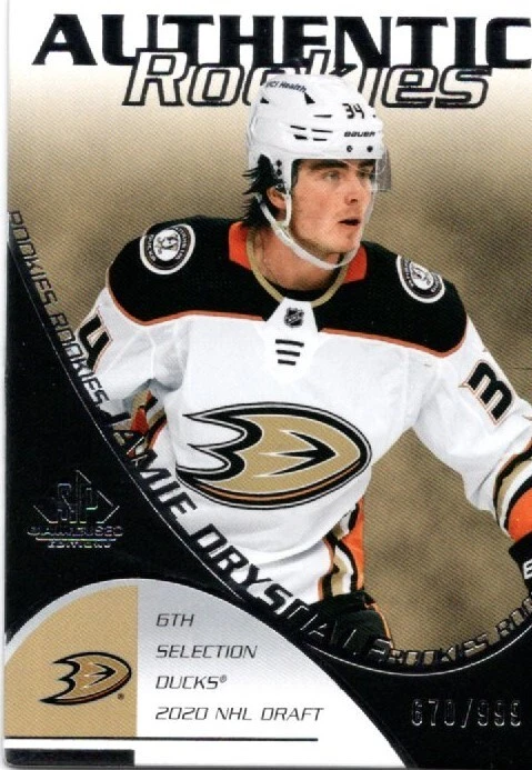 Jamie Drysdale Anaheim Ducks 2021-22 UD SP Game Used Authentic Rookies RC6 /999 - Image 1 of 2