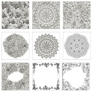 Mandala Pattern Silicone Stamp Sheets DIY Scrapbooking Photo Album Decoration
