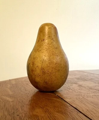 Alabaster Stone Fruit - Pear - Vintage Italy - Image 1 of 2