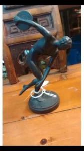 Grand Tour Austria Souvenier Bronze Mann Statue um 1900 - Bild 1 von 5