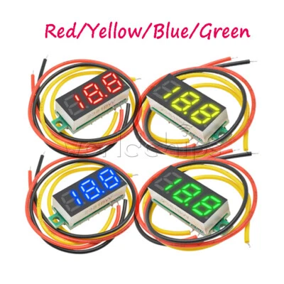 10X DC 0-100V Mini 0,28 Zoll 3-Digital Voltmeter LED Spannung Panel Meter 3-Draht - Bild 1 von 4