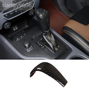Carbon Fiber ABS Gear Shift Knob Trim Fit For Ford Everest /Ranger T6 T7 2015-18 - Foto 1 di 12