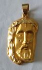 14K Gold Jesus Head Pendant