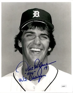 Dave Rozema Signed & Inscribed Detroit Tigers 8x10 Photo JSA COA - Picture 1 of 1