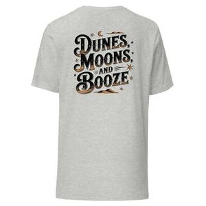 RVRMOMS Dunes, Moons, and Booze! Unisex t-shirt Boating/Off-Roading - Picture 1 of 3