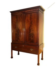 PRENSA DE LINO DE CAOBA LLAMA GEORGE III DEL SIGLO 18 POR MILLAR & BEATTY LTD - Imagen 1 de 19