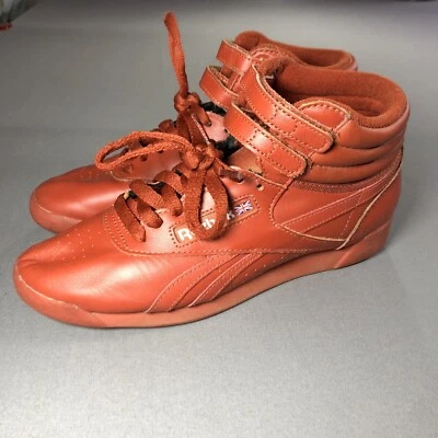 REEBOK FREESTYLE HI SNEAKERS Workout Casual Shoes Red Size 7 - Image 1 of 4