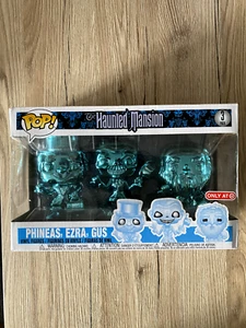 Phineas, Ezra & Gus 3 Pack Funko Pop! Vinyl The Haunted Mansion CHROME DISNEY - Picture 1 of 6