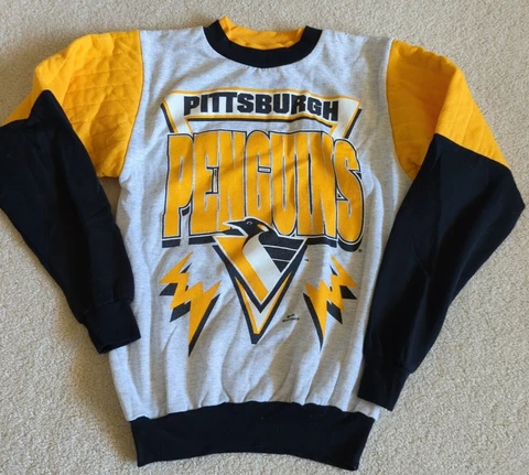 Pittsburgh Penguins Sweatshirt Adult XS Small Crewneck NHL Hockey Vintage 90s Cover
