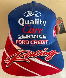 NWT FORD RACING NASCAR #88 DALE JARRET SIGNED RYR CHASE AUTHENTIC SNAPBACK - Picture 1 of 11