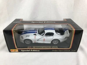 Dodge Viper GTS-R 1997 edición especial diecast Maisto #31845 escala 1:18 blanco - Imagen 1 de 11