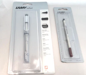 LAMY SAFARI ROLLERBALL PEN MADE IN GERMANY CLEAR VISTA 317 + EXTRA REFILL! - NEW - Picture 1 of 1
