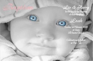 40 fotos propias personalizadas bautizo bautismo nombramiento día invitaciones de comunión - Imagen 1 de 4