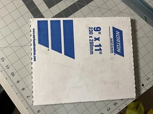 NORTON 662111 39364 BLUE-BAK 320 GRIT WET/DRY T414WATERPROOF SANDPAPER 40 SHEETS - Picture 1 of 6