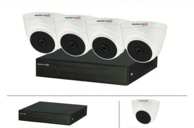 Kit CCTV sistema 1080P 4 telecamere interne DAHUA sicurezza 8 CH DVR e cavi completo - Immagine 1 di 4