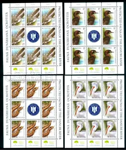 2010 Pelikan, BELUGA Stör, Viper, Zwergkormoran, Donau, Rumänien, Mi.6445,KB/MNH - Bild 1 von 1