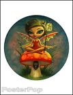 Aaron Marshall Red Pixie Fairy Hand Signed 8.5x11 Giclee Print Pop Surrealism