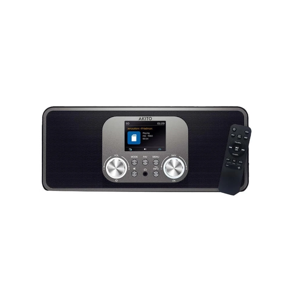 Akai AKITO UpBeat Up10 Bluetooth Speaker with 2.8" Color Display – Black - Image 1 of 1